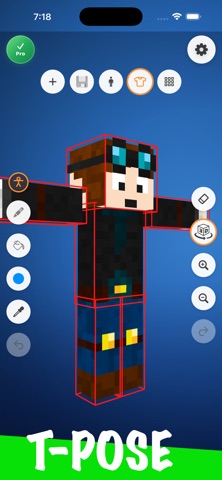 Easy 3D Skin Editor for MCPE iPhone screenshot