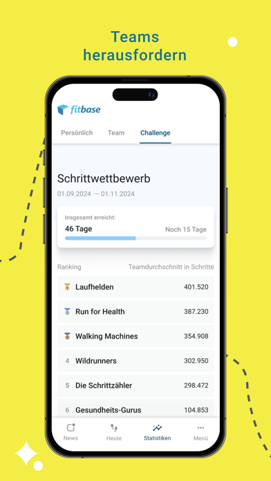 Schrittwettbewerb Screenshot