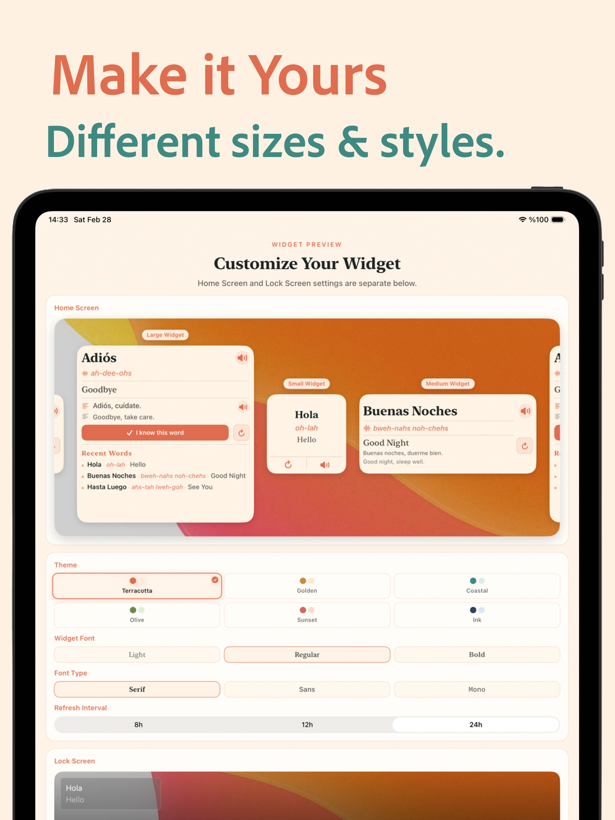 Vocabito: Daily Spanish Widget screenshot 10