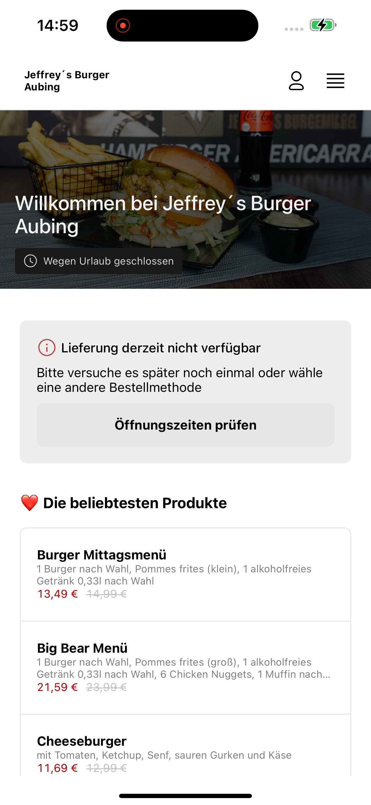 Jeffrey´s Burger Aubing screenshot 5