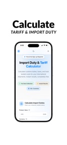 Import and Tariff Calculate screenshot