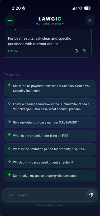 Lawyers Diary Pro Screenshot 7 of 7