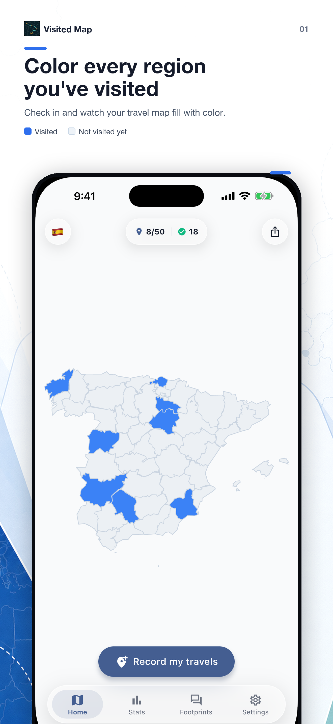 Visited Map: Travel Tracker