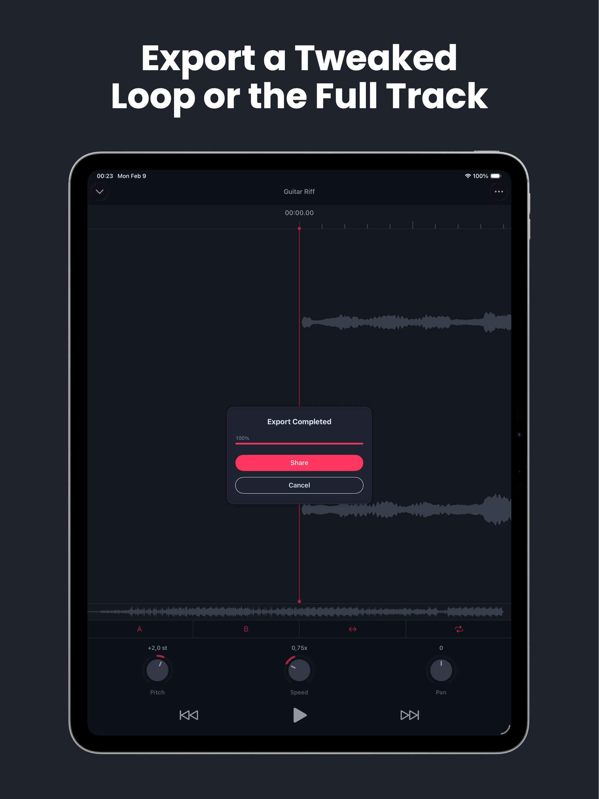 AudioTweak: Change Music Speed