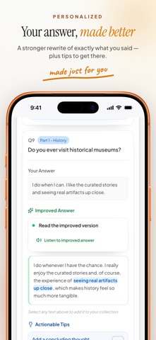 Joe Speaking: IELTS Simulator iPhone screenshot
