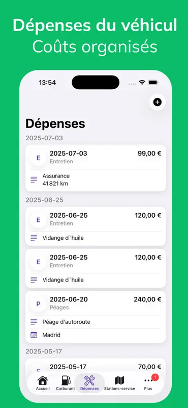 Fuelio: prix carburant & coûts screenshot 7 of 10