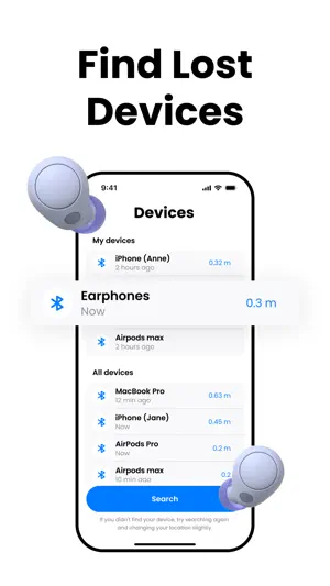 Device Tracker - Find Air App screenshot 1