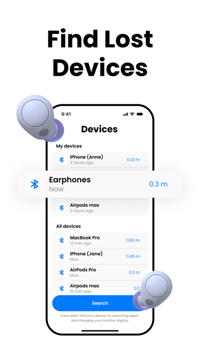 Device Tracker - Find Air App Screenshot