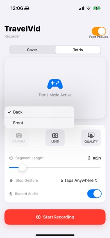 TravelVid Recorder Lite screenshot