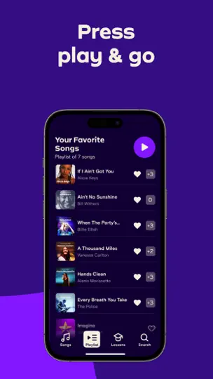 Capture d'écran de Simply Sing: My Singing App sur iPhone 5
