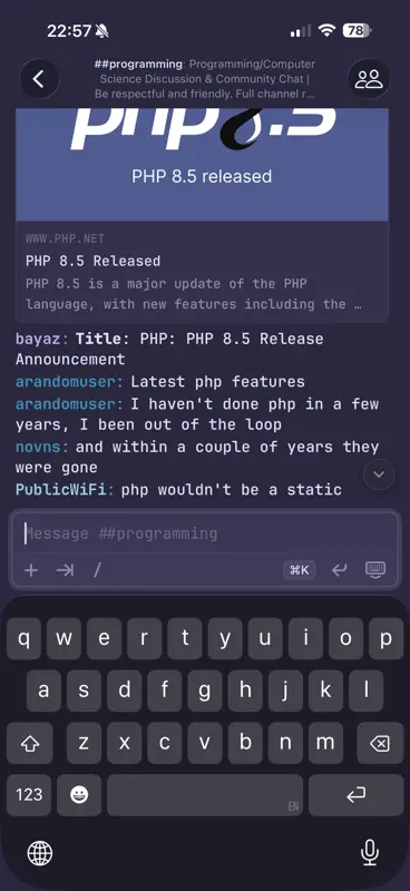 Mango IRC screenshot 2 of 10