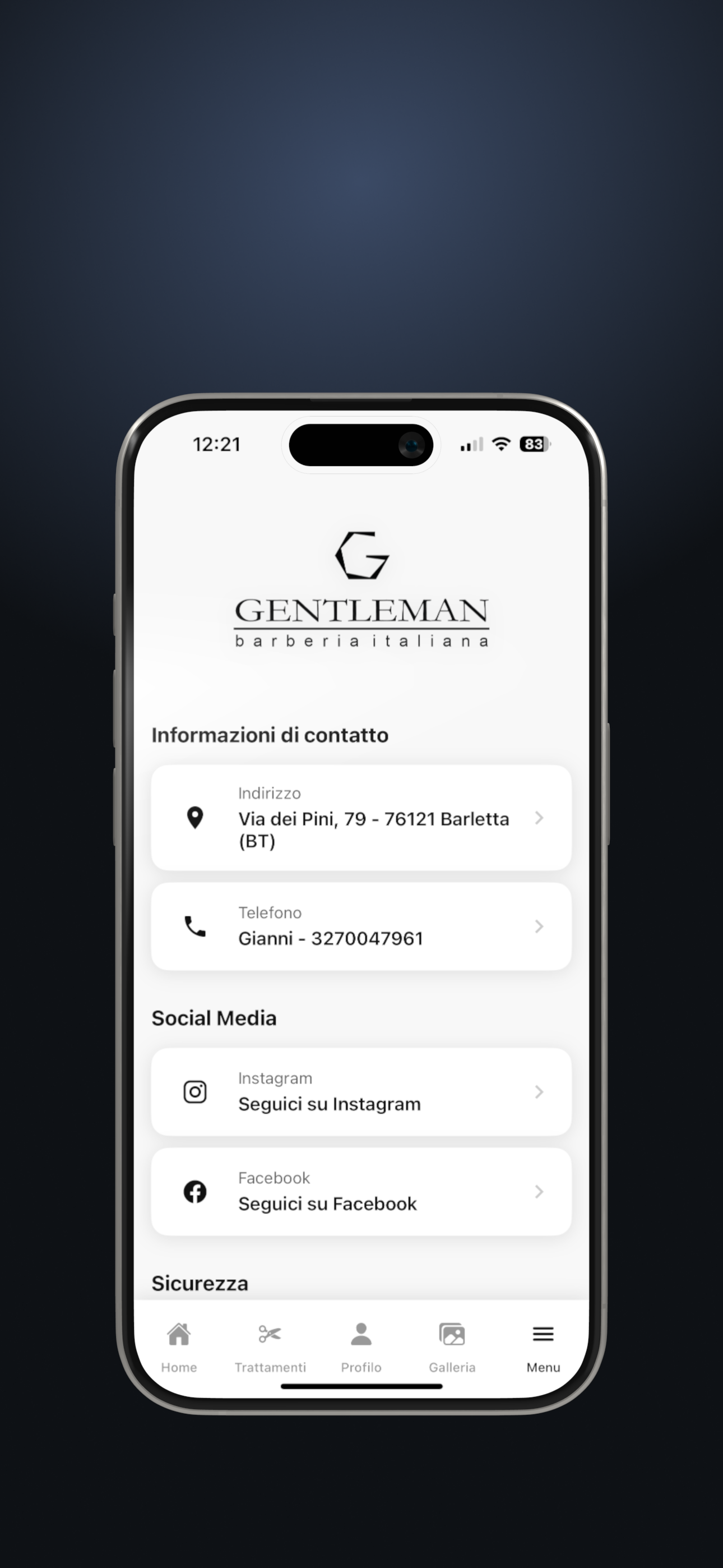 Gentleman Barberia Italiana