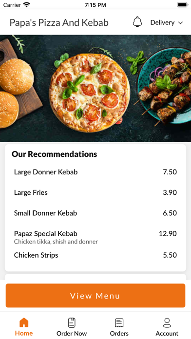 Papa's Pizza And Kebab. Screenshot