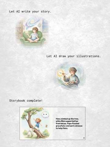 My AI Storybook iPad screenshot