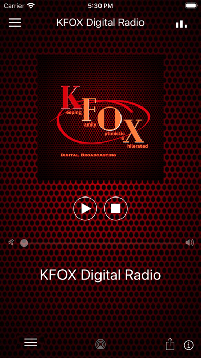 KFOX Digital Radio Screenshot