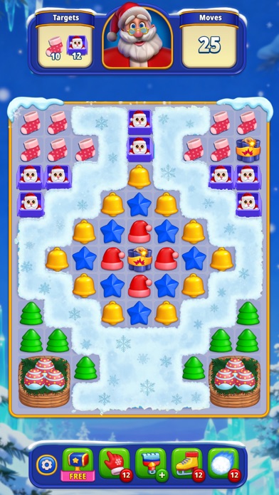 Christmas Match Puzzle Game iPhone screenshot 5 - Games app