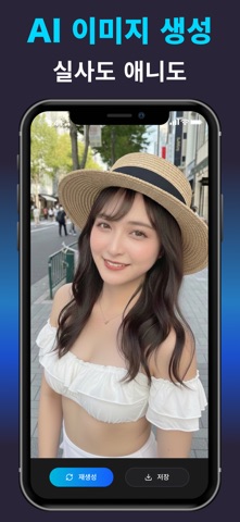 AI 이미지 생성 앱! 일러스트·편집·보정 한번에 끝! iPhone screenshot 1