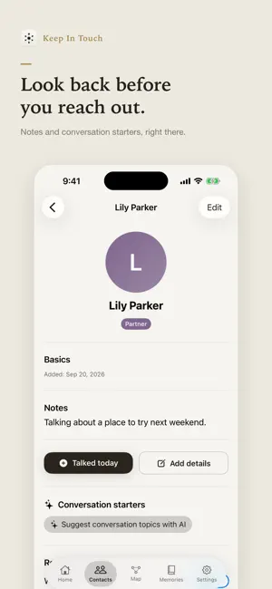Keep In Touch: Friend Reminder screenshot 3