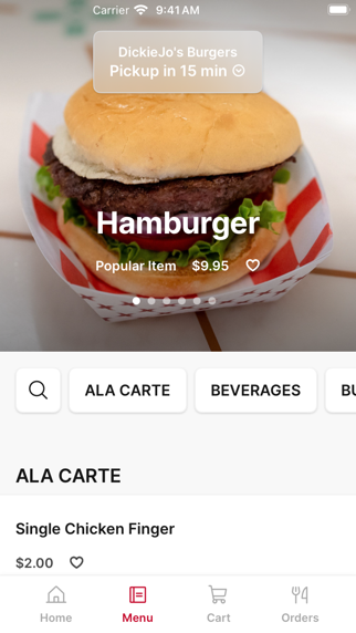 DickieJo's Burgers iPhone screenshot 2 - Food & Drink app