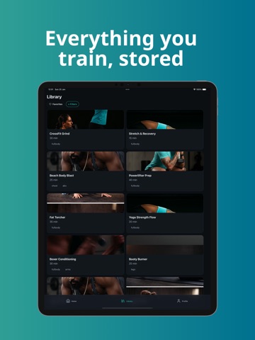 Workout Planner - Fitness Gen iPad screenshot
