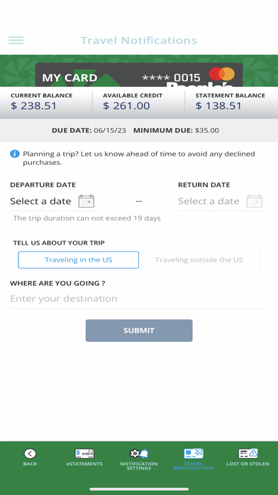 People's CU Cards Screenshot