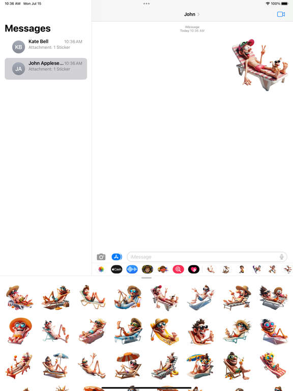 Screenshot #4 pour Goofy Sunbathing Stickers