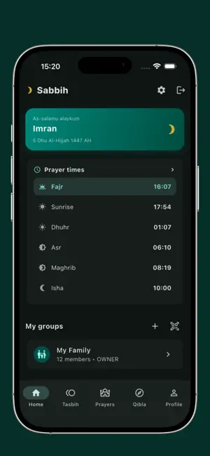 Sabbih - Tasbih, Dhikr, Prayer screenshot 1