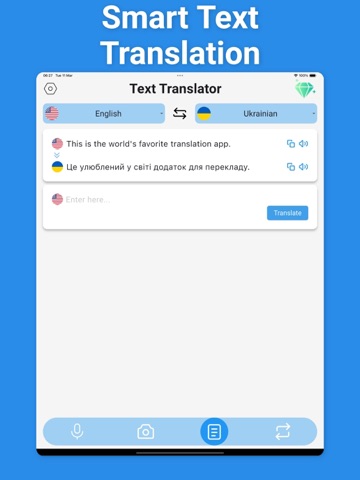 Ukrainian Voice Translator 50+ iPad screenshot
