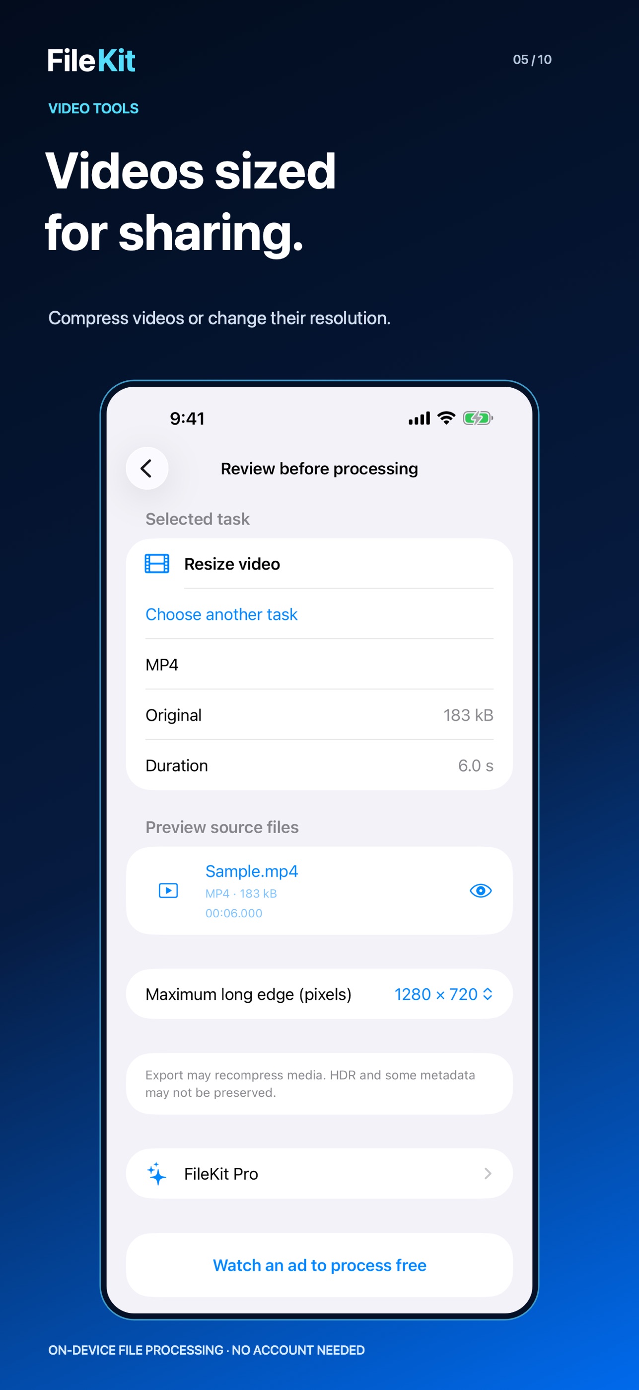 Screenshot 5 of FileKit: PDF & Video Converter