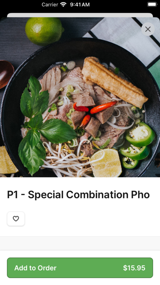 Green Mint Vietnamese Fusion iPhone screenshot 3 - Food & Drink app