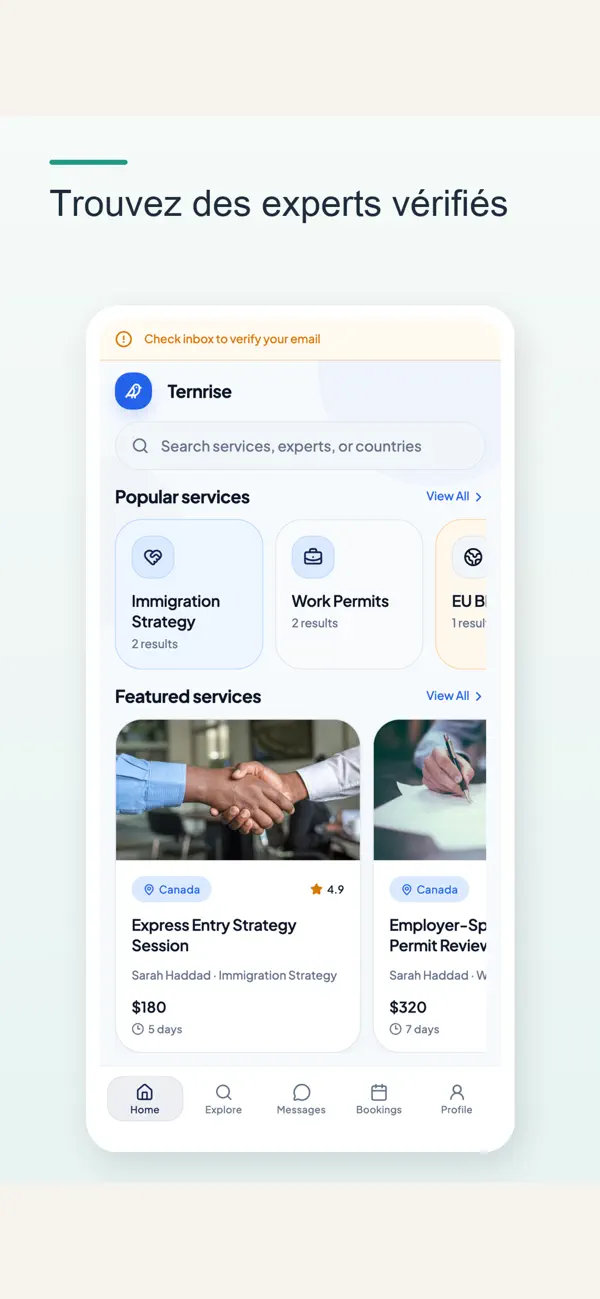 Screenshot #1 pour Ternrise: Visas et Immigration