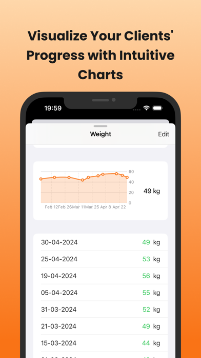The Coach: gym workout log Screenshot