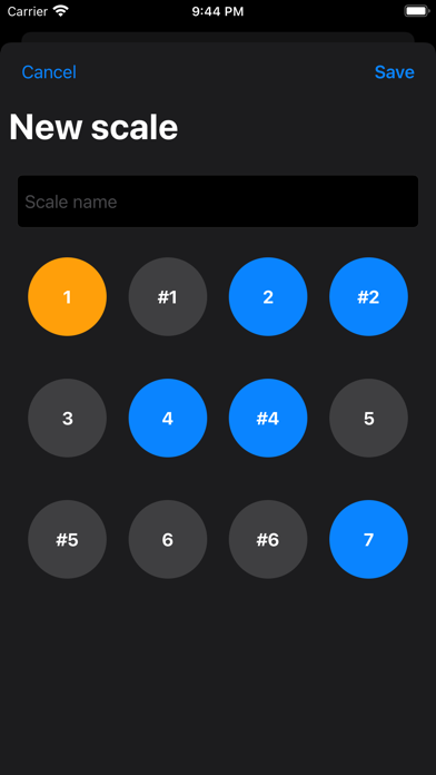 Instrument Scales Screenshot