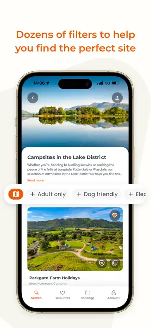 Campsites.co.uk iPhone screenshot 3