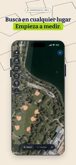 Captura de pantalla de Medir Terreno, Área Y Campo en iPhone 5