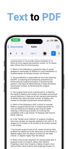 Text to PDF - Text document Screenshot 1 of 4