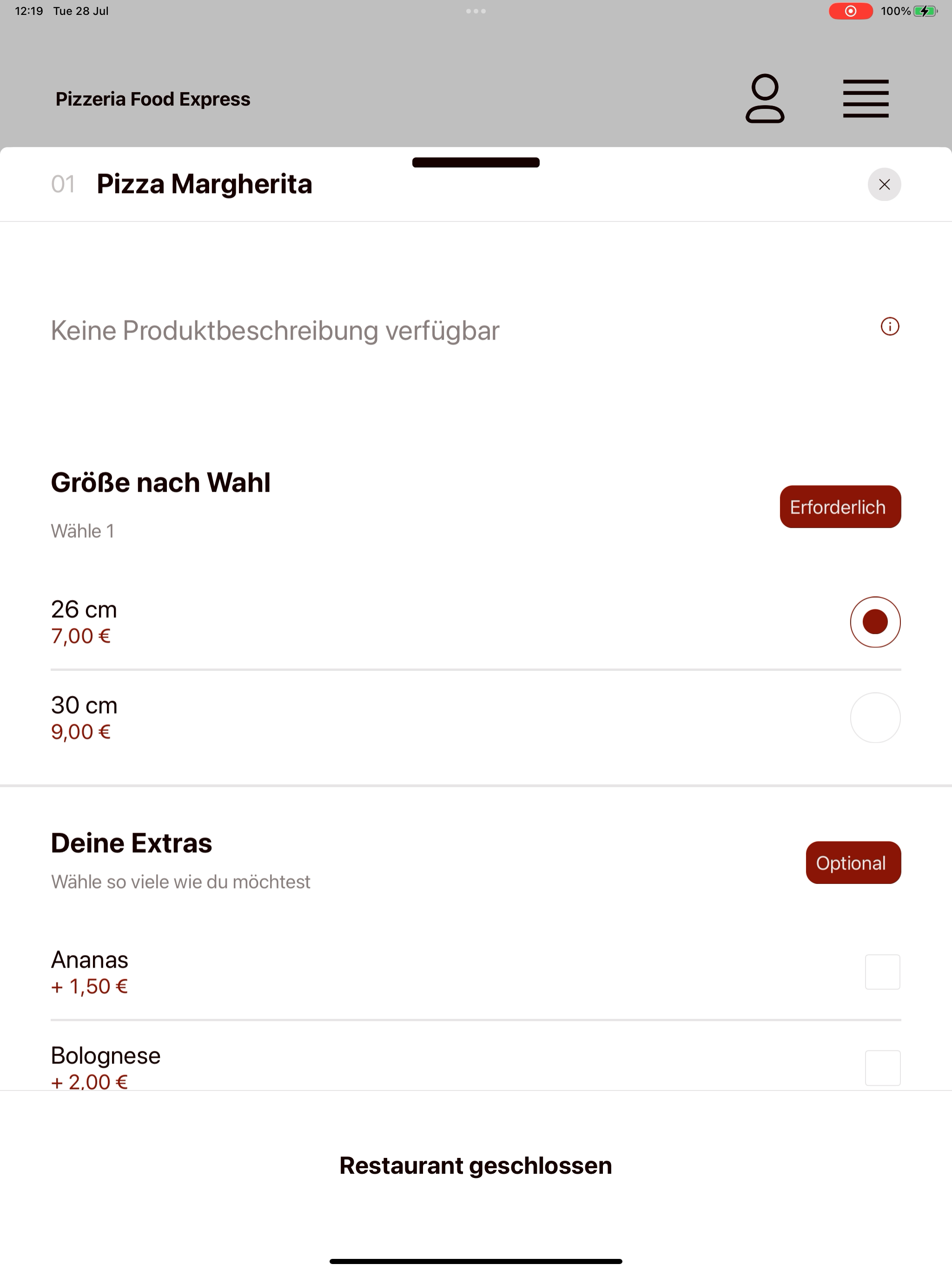 Pizzeria Food Express Ibbenbür screenshot 16