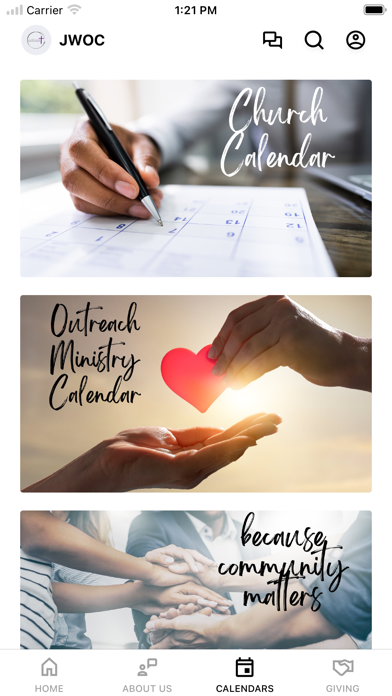 Jubilee World Outreach Screenshot
