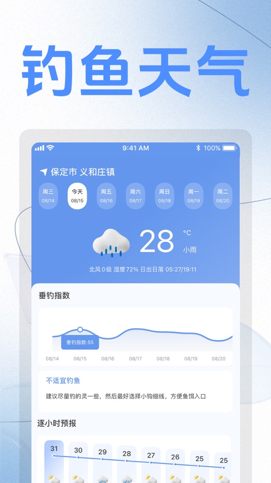 #1. 钓鱼天气预报- (iOS) 由: Amritaayur Health Management Service Co.,Ltd.