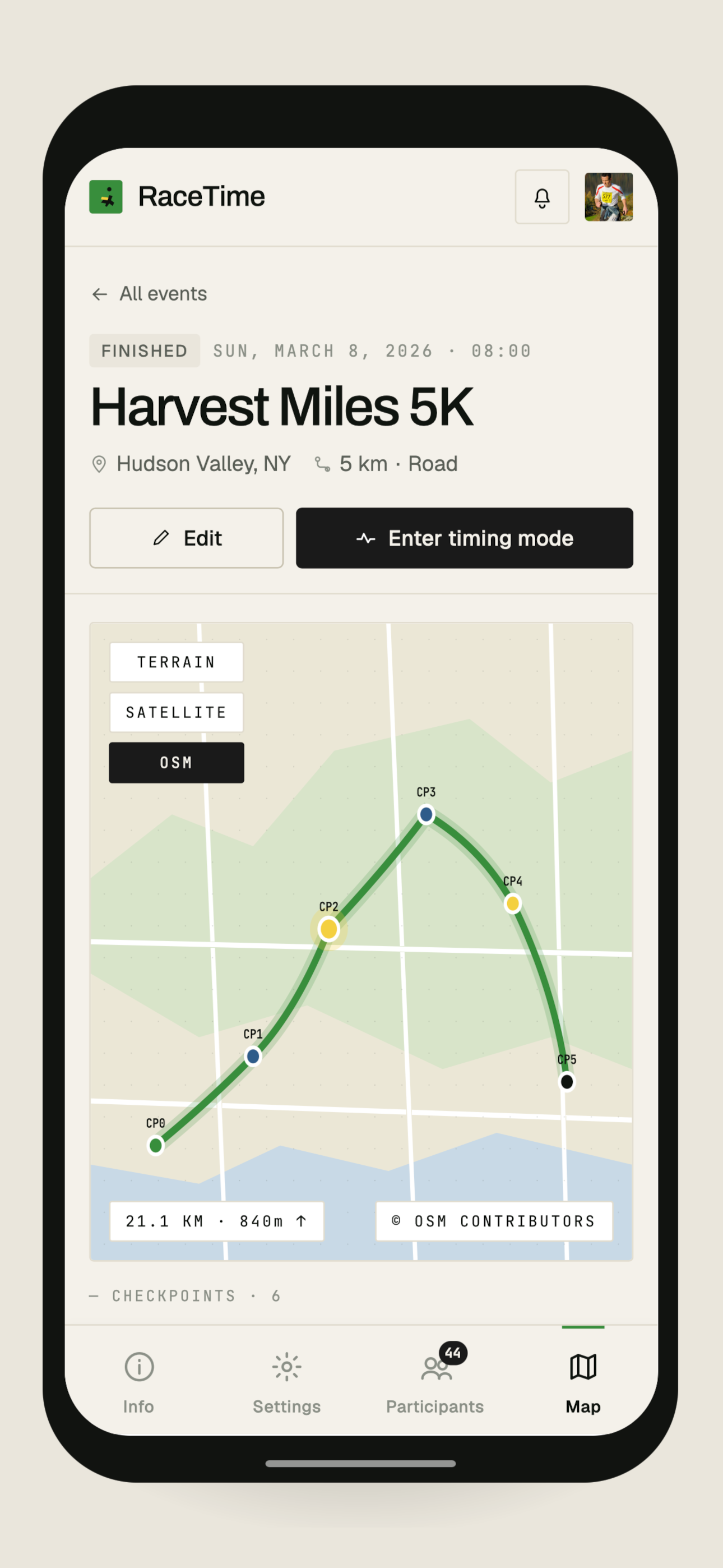 Manage race with RaceTime screenshot 4