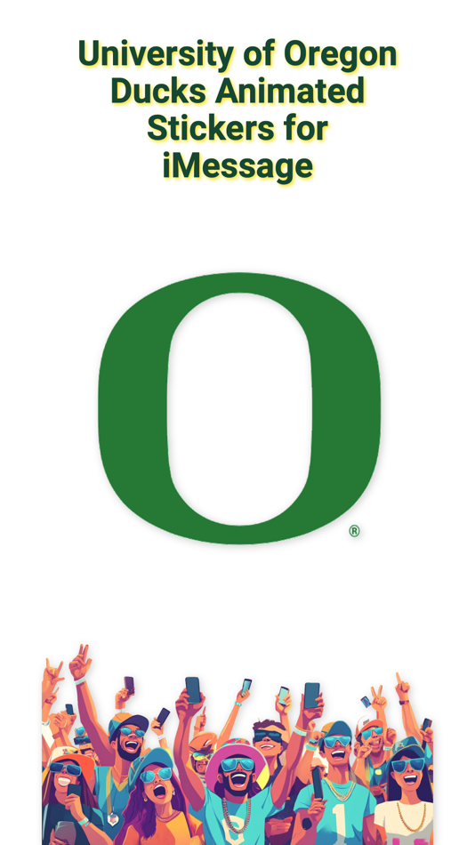 #1. Oregon Ducks Sticker Pack 2024 (iOS) 由: 2ThumbZ Entertainment