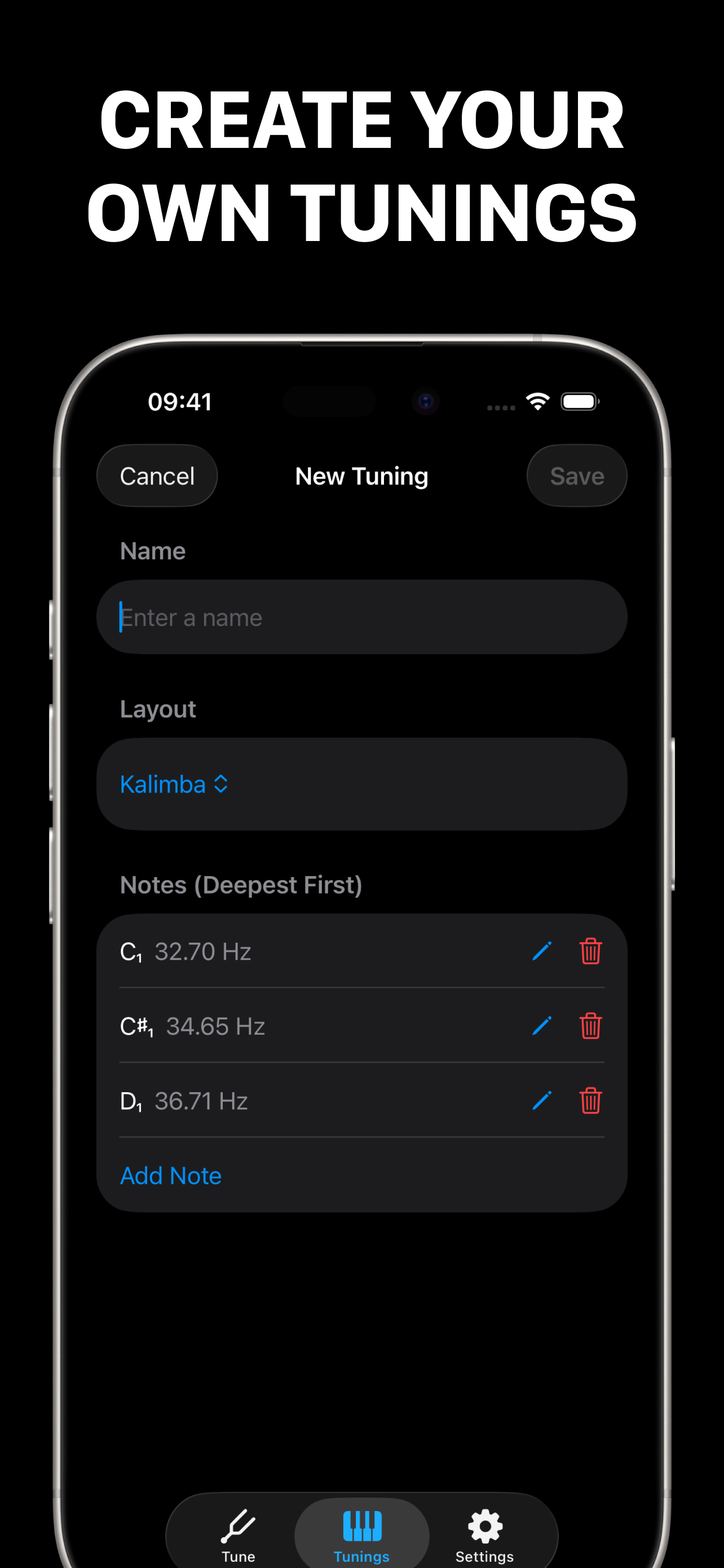 Kalimba Tuner