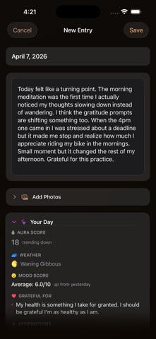 Zenter: Meditation & Calm iPhone screenshot