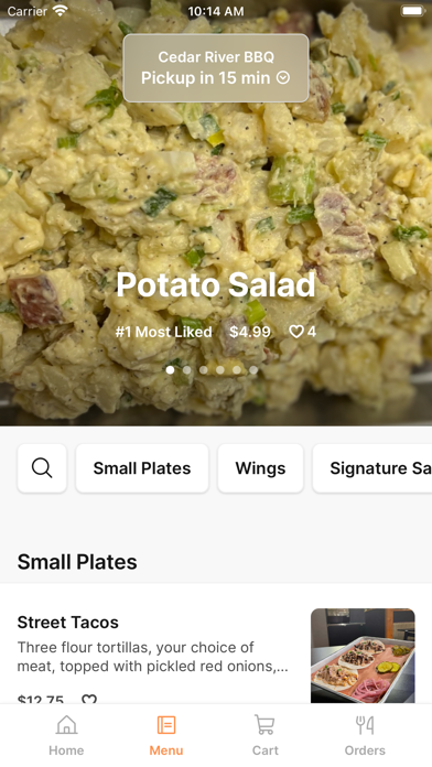 Cedar River BBQ iPhone screenshot 2 - Food & Drink app