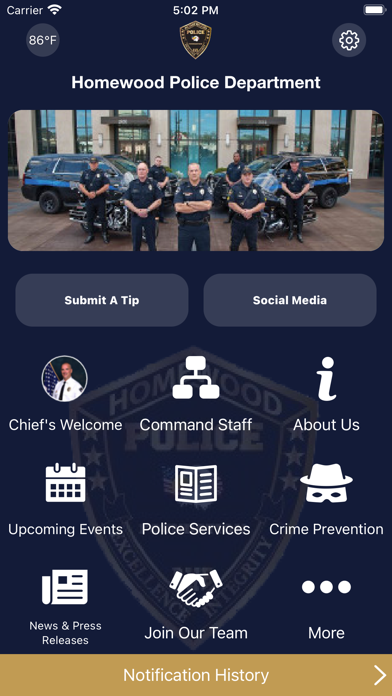 Homewood AL PD Screenshot
