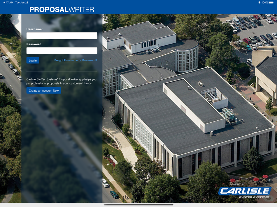 #1. Proposal Writer 4 (iOS) Podle: Carlisle Construction Materials Incorporated