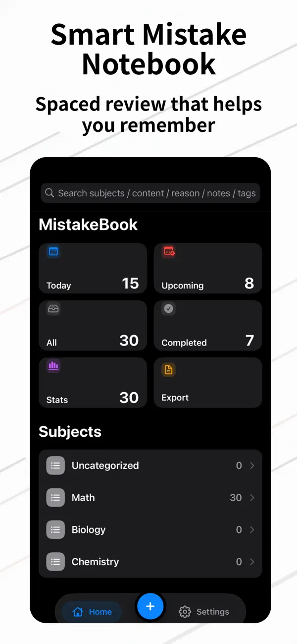 Screenshot #1 pour MistakeBook