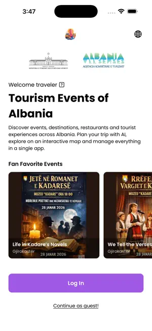 TEA Tourism Events of Albania screenshot 1
