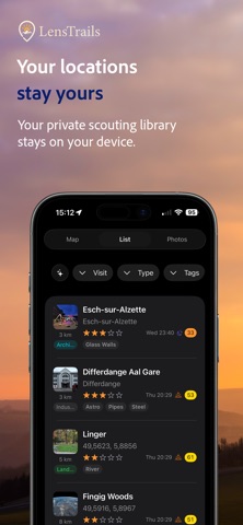 LensTrails screenshot
