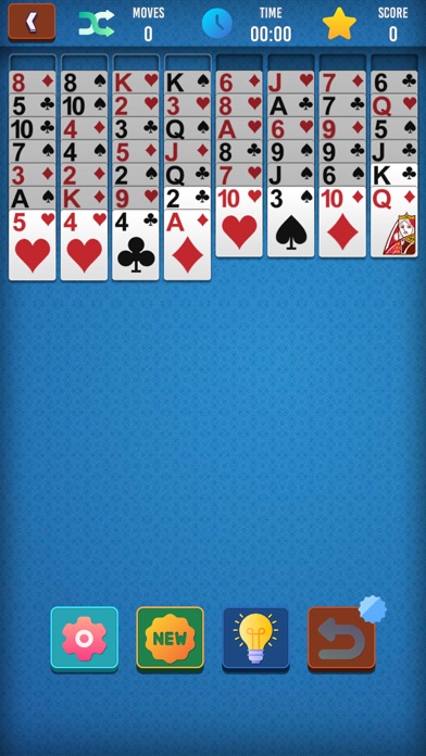 Classic Spider Solitaire Game Screenshot